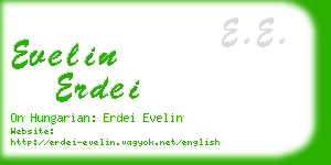 evelin erdei business card